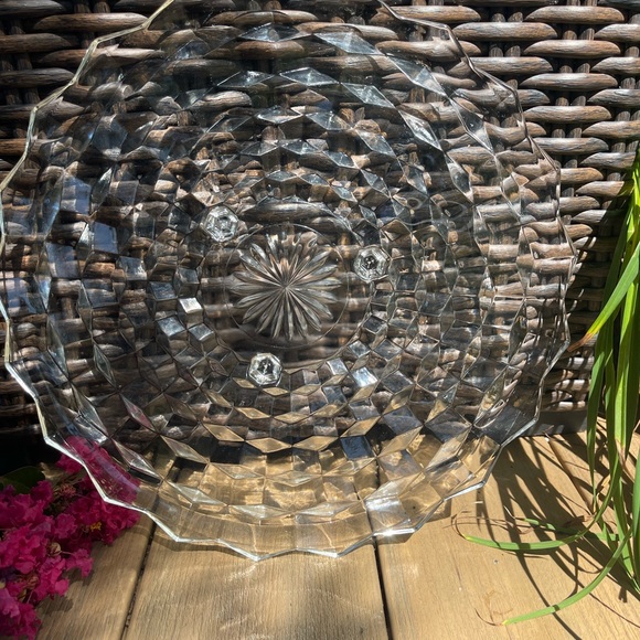 Fostoria American Footed Cake Plate - Picture 3 of 6